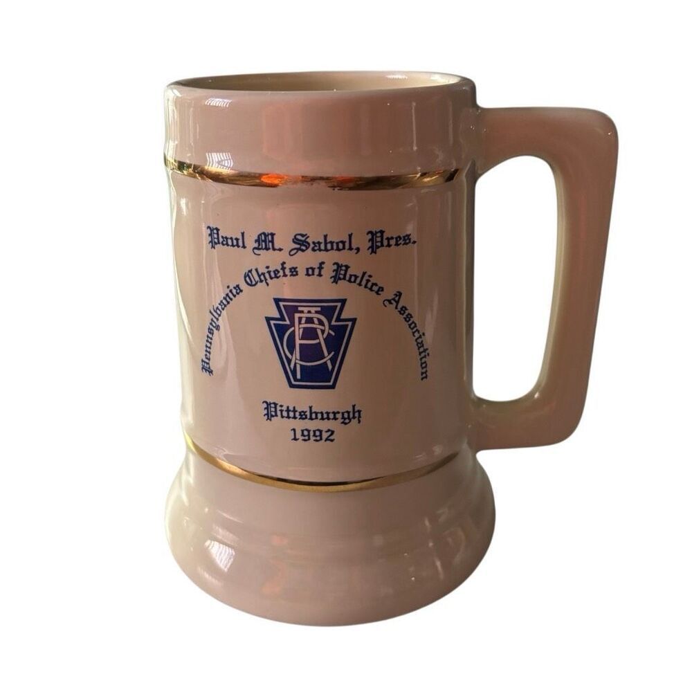 Pennsylvania Chiefs Of Police Association Pittsburgh 1992 Stein